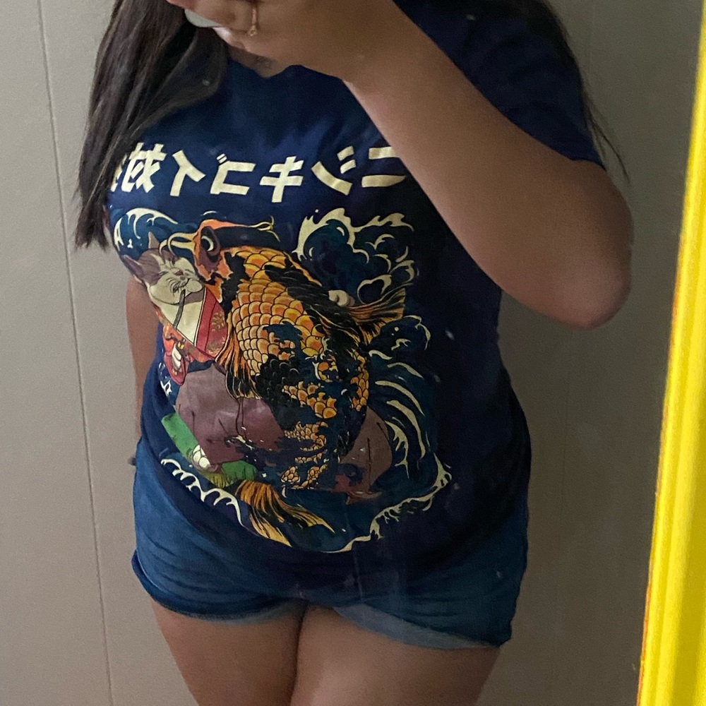 2019- t-shirt kana cat & koi